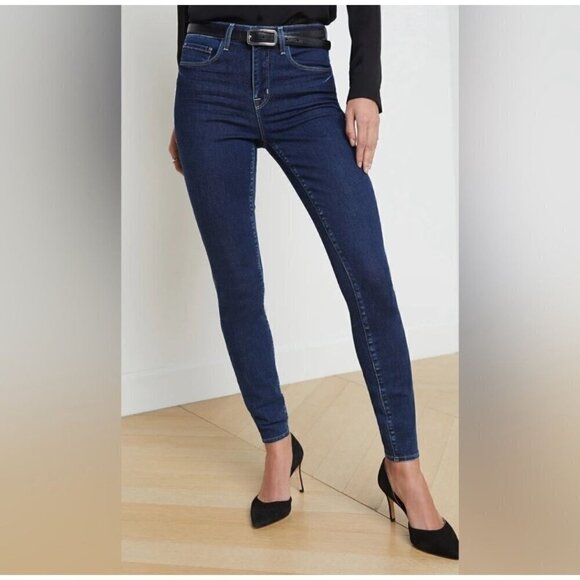 NWT L'AGENCE Marguerite Blanks High Rise Skinny Jean - Size 25 - Picture 9 of 9